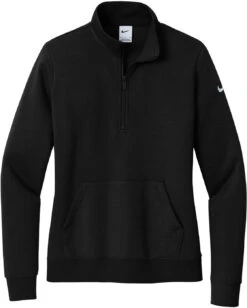 OUTLET-Nike Ladies Club Fleece Sleeve Swoosh 26 OUTLET-Nike Ladies Club Fleece Sleeve Swoosh -Thread Logic Store NKDX6720 black flat front