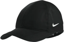 Nike Dri-FIT Featherlight Performance Cap -Thread Logic Store NKFB5666 black flat left