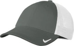 Nike Stretch-to-Fit Mesh Back Cap -Thread Logic Store NKFB6448 anthracite white flat left