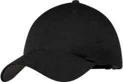 Nike Unstructured Cotton/Poly Twill Cap -Thread Logic Store NKFB6449 black flat left