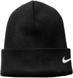 Nike Team Cuffed Beanie -Thread Logic Store NKFB6539 black flat front