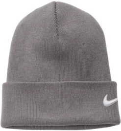 Nike Team Cuffed Beanie -Thread Logic Store NKFB6539 mediumgrey flat front