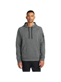 Nike Therma-FIT Pocket Pullover Fleece Hoodie 24 Nike Therma-FIT Pocket Pullover Fleece Hoodie -Thread Logic Store NKFD9735 CHARCOALHEATHER Model Front