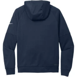 Nike Therma-FIT Pocket Pullover Fleece Hoodie 35 Nike Therma-FIT Pocket Pullover Fleece Hoodie -Thread Logic Store NKFD9735 NAVY Flat Back