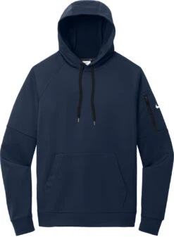 Nike Therma-FIT Pocket Pullover Fleece Hoodie 34 Nike Therma-FIT Pocket Pullover Fleece Hoodie -Thread Logic Store NKFD9735 NAVY Flat Front