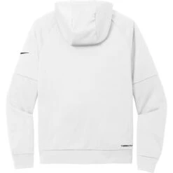 Nike Therma-FIT Pocket Pullover Fleece Hoodie 39 Nike Therma-FIT Pocket Pullover Fleece Hoodie -Thread Logic Store NKFD9735 WHITE Flat Back
