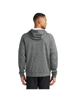 Nike Therma-FIT Pocket Full-Zip Fleece Hoodie -Thread Logic Store NKFD9859 CHARCOALHEATHER Model Back