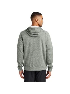 Nike Therma-FIT Pocket Full-Zip Fleece Hoodie -Thread Logic Store NKFD9859 DARKGREYHEATHER Model Back