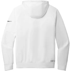 Nike Therma-FIT Pocket Full-Zip Fleece Hoodie -Thread Logic Store NKFD9859 WHITE Flat Back