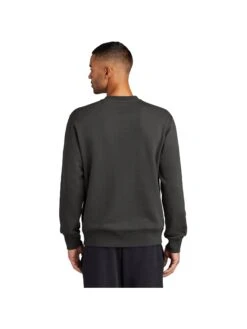 OUTLET-Nike Club Fleece Sleeve Swoosh Crew -Thread Logic Store NKFD9863 ANTHRACITE Model Back