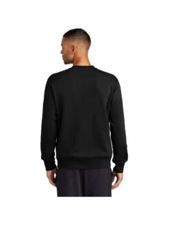 OUTLET-Nike Club Fleece Sleeve Swoosh Crew -Thread Logic Store NKFD9863 BLACK Model Back
