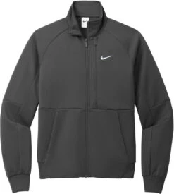 Nike Full-Zip Chest Swoosh Jacket -Thread Logic Store NKFD9891 ANTHRACITE Flat Front