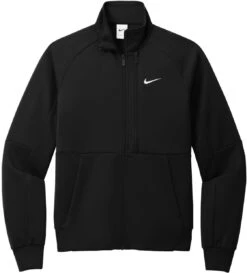 Nike Full-Zip Chest Swoosh Jacket -Thread Logic Store NKFD9891 BLACK Flat Front