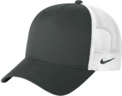 Nike Snapback Mesh Trucker Cap -Thread Logic Store NKFN9893 anthracite white flat left