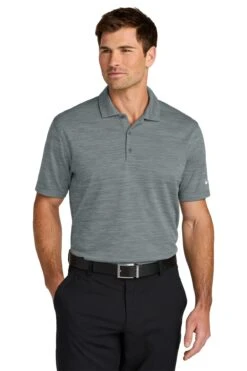 Nike Dri-FIT Striated Polo -Thread Logic Store NKFQ4792 coolgrey model front