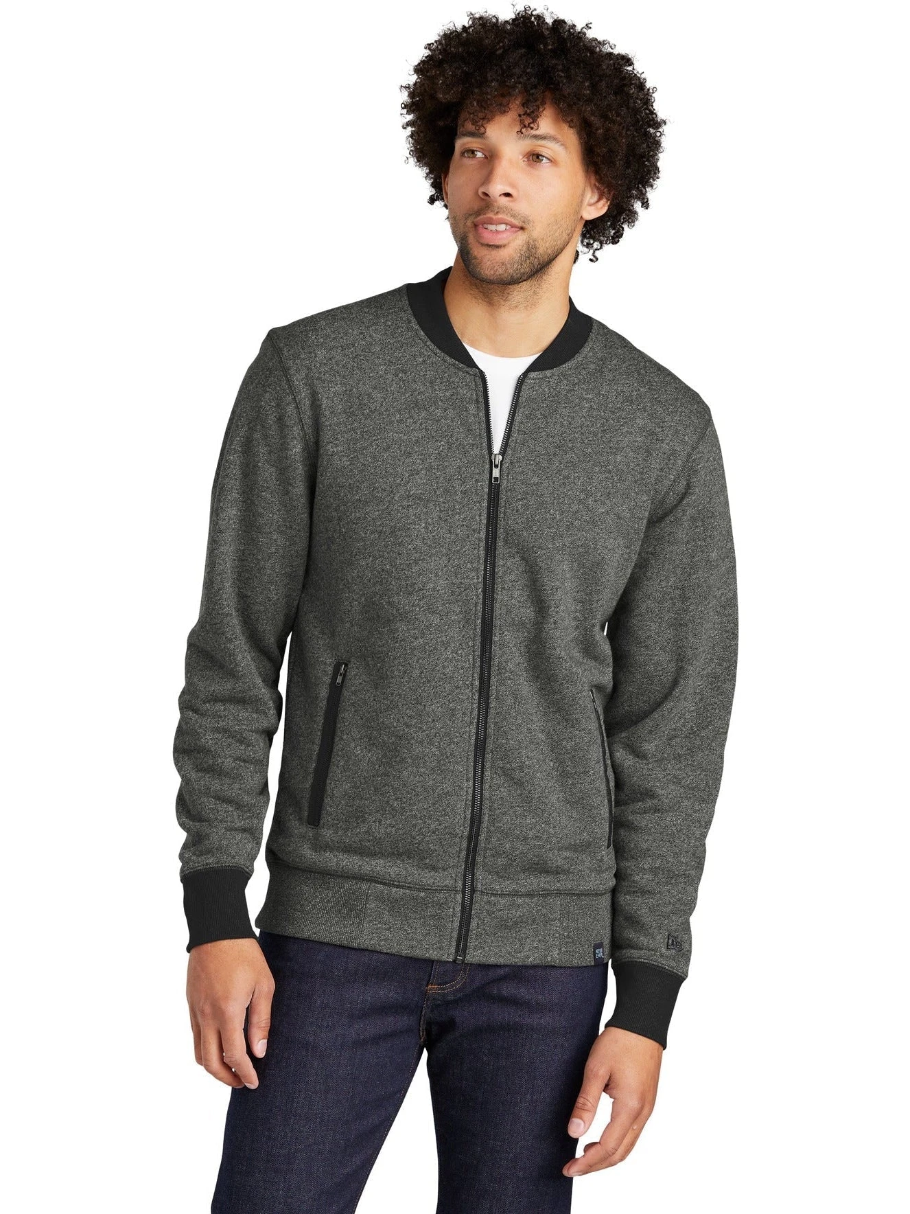 OUTLET-New Era French Terry Baseball Full-Zip 4 OUTLET-New Era French Terry Baseball Full-Zip - Image 4