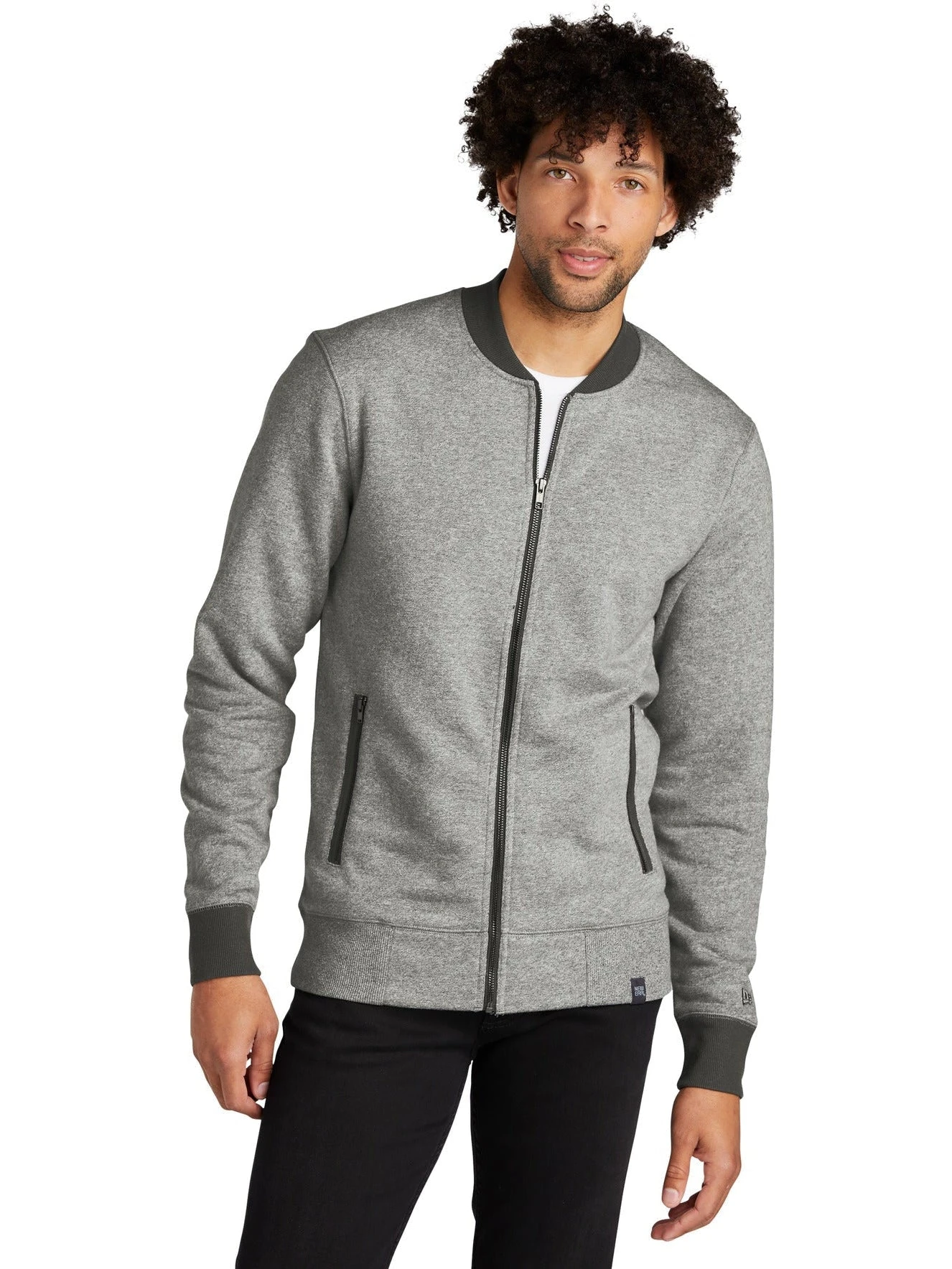 OUTLET-New Era French Terry Baseball Full-Zip 8 OUTLET-New Era French Terry Baseball Full-Zip - Image 8