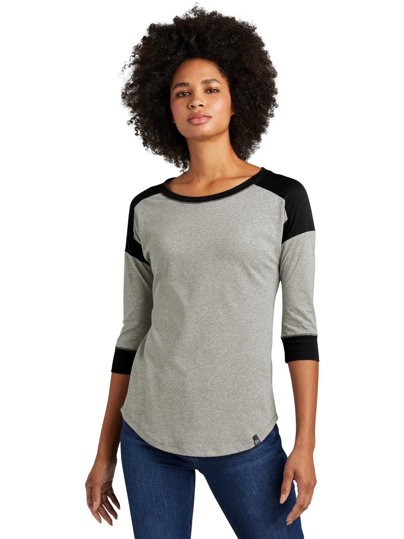 New Era Ladies Heritage 3/4-Sleeve Baseball Raglan Tee 8 New Era Ladies Heritage 3/4-Sleeve Baseball Raglan Tee - Image 8