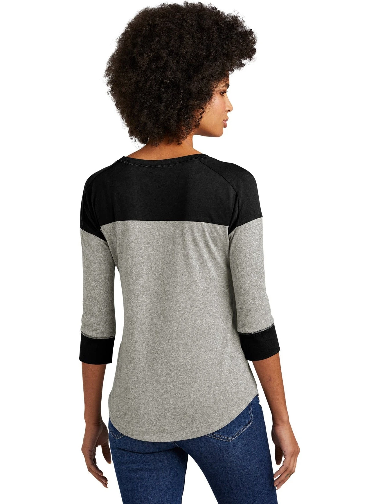 New Era Ladies Heritage 3/4-Sleeve Baseball Raglan Tee 9 New Era Ladies Heritage 3/4-Sleeve Baseball Raglan Tee - Image 9