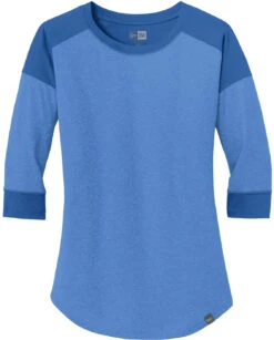 New Era Ladies Heritage 3/4-Sleeve Baseball Raglan Tee 31 New Era Ladies Heritage 3/4-Sleeve Baseball Raglan Tee -Thread Logic Store New Era Ladies Heritage 34 Sleeve Baseball Raglan Tee RoyalRoyal Heather XS 13