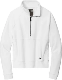 New Era Ladies STS 1/2-Zip -Thread Logic Store New Era Ladies STS 12 Zip Fan White 2XL 5
