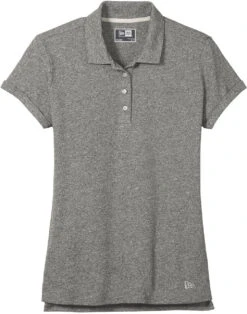 New Era Ladies Slub Twist Polo -Thread Logic Store New Era Ladies Slub Twist Polo Shadow Grey Twist XS 9