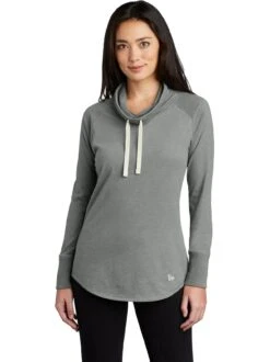 OUTLET-New Era Ladies Sueded Cotton Blend Cowl Tee -Thread Logic Store New Era Ladies Sueded Cotton Blend Cowl Tee 3