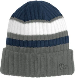 New Era Ribbed Tailgate Beanie -Thread Logic Store New Era Ribbed Tailgate Beanie NavyGraphite OSFA 3