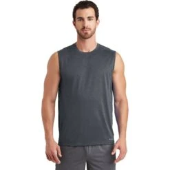 CLOSEOUT - OGIO Sleeveless Pulse Crew -Thread Logic Store OE322 geargrey model front 102016