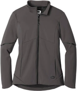 OGIO Ladies Exaction Soft Shell Jacket -Thread Logic Store OGIO Ladies Exaction Soft Shell Jacket Tarmac Grey XS 5