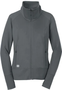 OGIO Ladies Fulcrum Full-Zip -Thread Logic Store OGIO Ladies Fulcrum Full Zip Gear Grey XS 13
