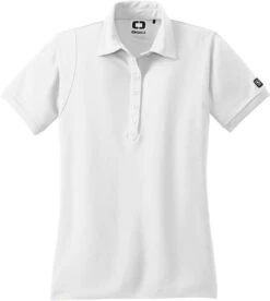 OUTLET-OGIO Ladies Jewel Polo 27 OUTLET-OGIO Ladies Jewel Polo -Thread Logic Store OGIO Ladies Jewel Polo Bright White XS 5
