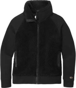 OUTLET-OGIO Ladies Luuma Sherpa Full-Zip -Thread Logic Store OGIO Ladies Luuma Sherpa Full Zip Blacktop S 1