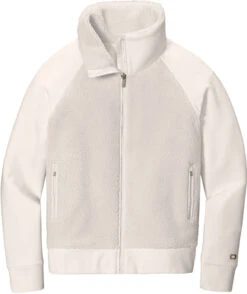 OUTLET-OGIO Ladies Luuma Sherpa Full-Zip -Thread Logic Store OGIO Ladies Luuma Sherpa Full Zip Ivory Snow S 5