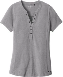OGIO Ladies Tread Henley -Thread Logic Store OGIO Ladies Tread Henley Grey Heather XS 9