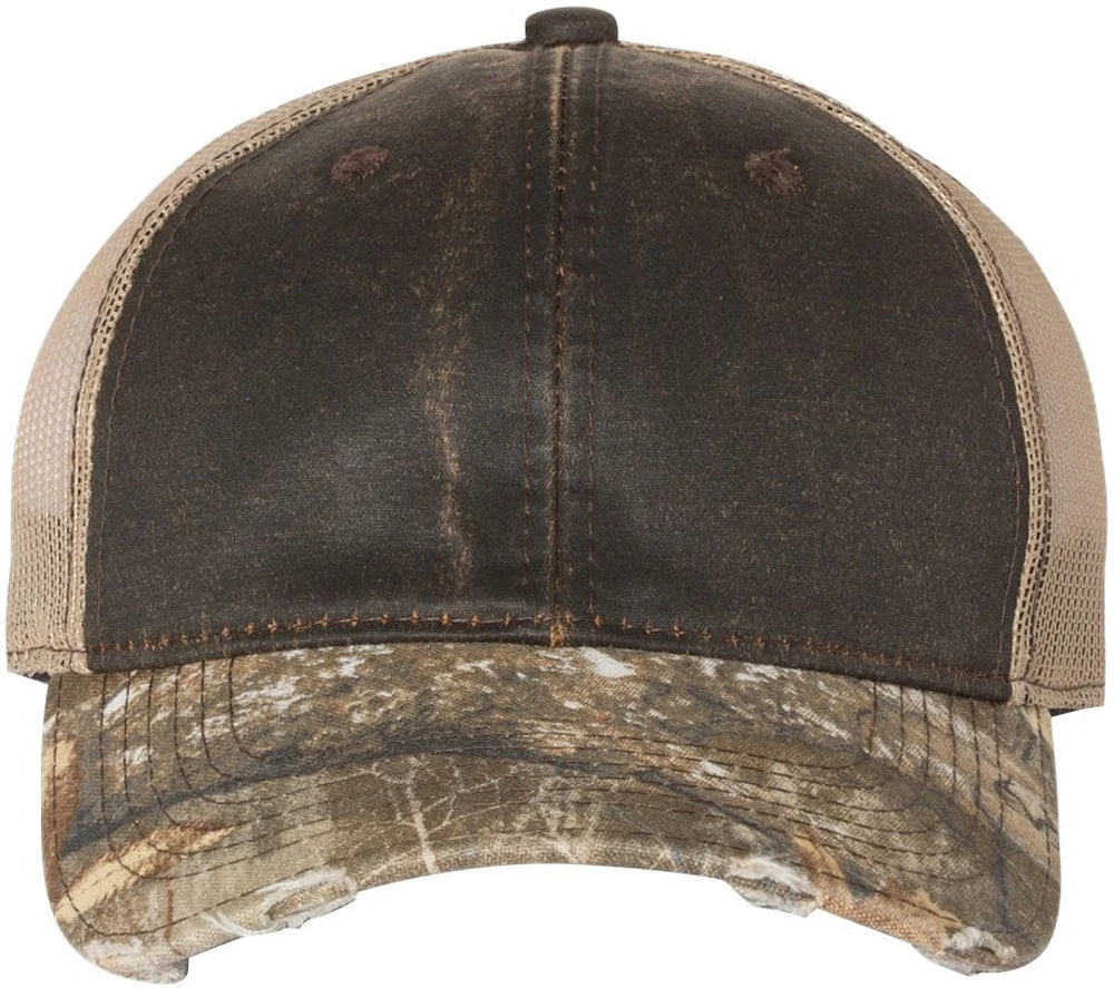 Outdoor Cap Distressed Camo Mesh-Back Cap 2 Outdoor Cap Distressed Camo Mesh-Back Cap - Image 2