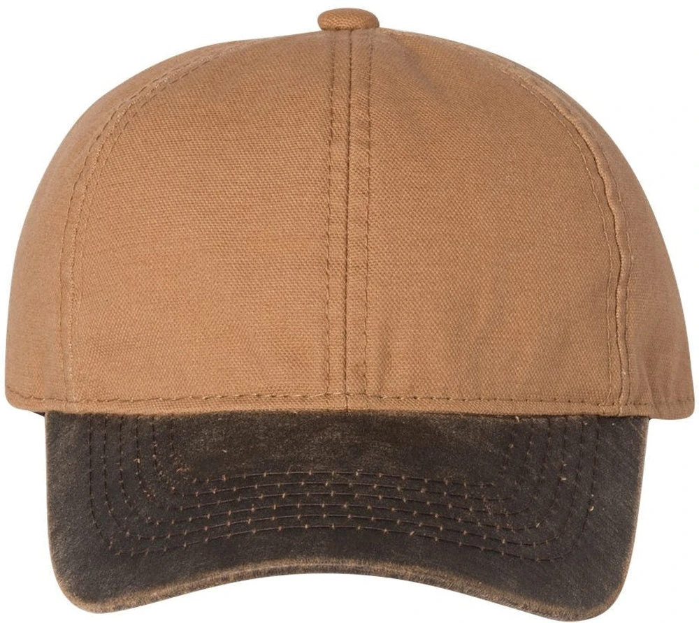 Outdoor Cap Weathered Canvas Crown Cap With Contrast-Color Visor 2 Outdoor Cap Weathered Canvas Crown Cap With Contrast-Color Visor - Image 2