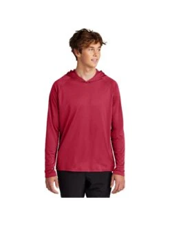 Port & Company Performance Pullover Hooded Tee 36 Port & Company Performance Pullover Hooded Tee -Thread Logic Store PC380H RED Model Front