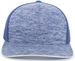 Pacific Headwear Aggressive Heather Trucker Snapback Cap -Thread Logic Store Pacific Headwear Aggressive Heather Trucker Snapback Cap RoyalRoyal OSFA 19