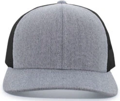 OUTLET-Pacific Headwear Heather Trucker Snapback Cap -Thread Logic Store Pacific Headwear Heather Trucker Snapback Cap Grey HeatherBlackGrey Heather OSFA 4 c790ad40 6640 4aec 81b4 3a1fb33b54bc