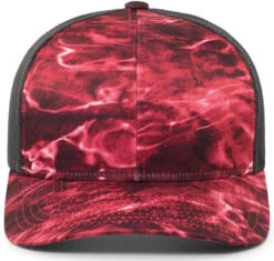 Pacific Headwear Mossy Oak Trucker Snapback -Thread Logic Store Pacific Headwear Mossy Oak Trucker Snapback Mo Elements Agua CrimsonLt Charcoal OSFA 7