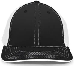 Pacific Headwear Trucker Flexfit Cap -Thread Logic Store Pacific Headwear Trucker Flexfit Cap BlackWhiteBlack LXL 13