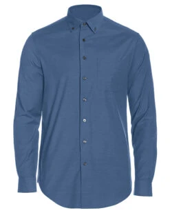 Perry Ellis Big & Tall Heathered Woven Shirt -Thread Logic Store Perry Ellis Big Tall Heathered Woven Shirt Classic Navy LT 3