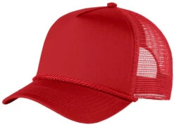 Port Authority 5-Panel Snapback Cap -Thread Logic Store Port Authority 5 Panel Snapback Cap Red OSFA 3