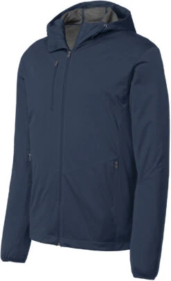 Port Authority Active Hooded Soft Shell Jacket -Thread Logic Store Port Authority Active Hooded Soft Shell Jacket Dress Blue Navy S 5