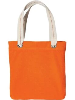 Port Authority Allie Tote 9 Port Authority Allie Tote -Thread Logic Store Port Authority Allie Tote Bright OrangeChocolate 2