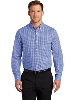 Port Authority Broadcloth Gingham Easy Care Shirt -Thread Logic Store Port Authority Broadcloth Gingham Easy Care Shirt 15