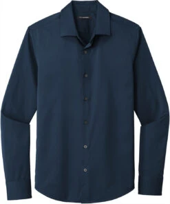 Port Authority City Stretch Shirt -Thread Logic Store Port Authority City Stretch Shirt River Blue Navy S 9