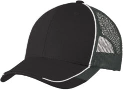 Port Authority Colorblock Mesh Back Cap 10 Port Authority Colorblock Mesh Back Cap -Thread Logic Store Port Authority Colorblock Mesh Back Cap BlackWhiteMagnet OSFA 1