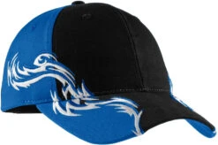 Port Authority Colorblock Racing Cap With Flames 5 Port Authority Colorblock Racing Cap With Flames -Thread Logic Store Port Authority Colorblock Racing Cap With Flames BlackRoyalWhite OSFA 2